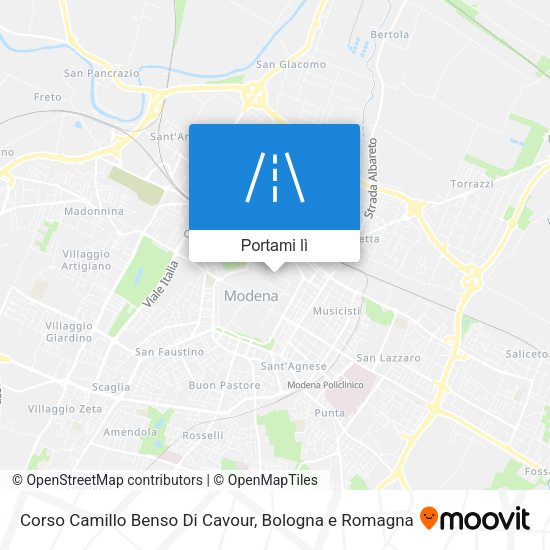 Mappa Corso Camillo Benso Di Cavour
