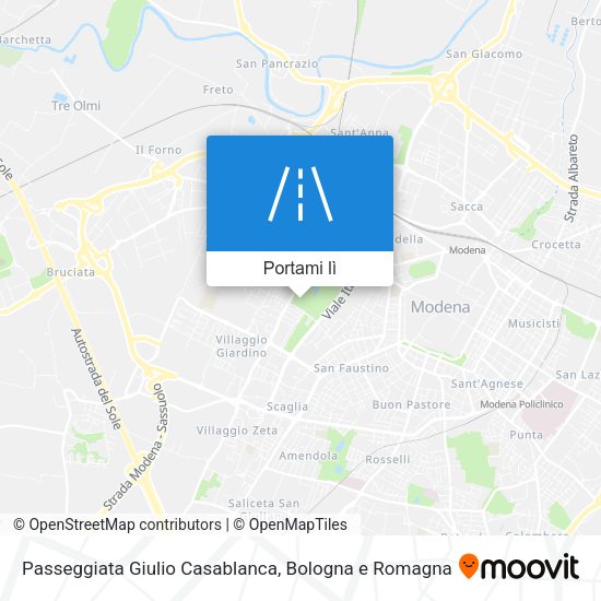 Mappa Passeggiata Giulio Casablanca