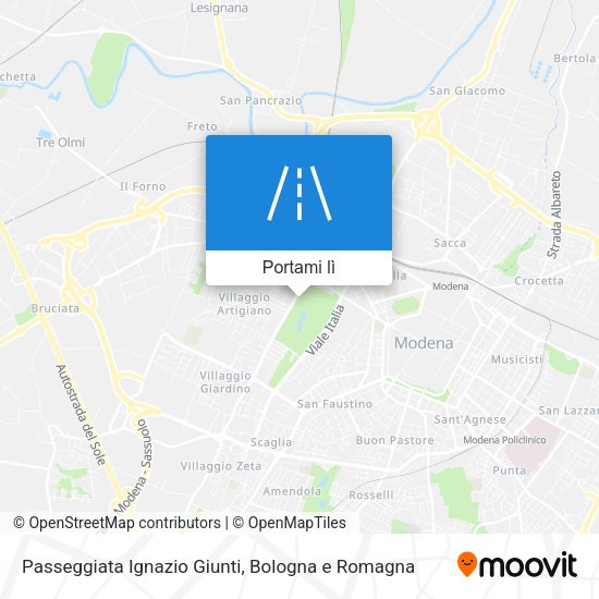 Mappa Passeggiata Ignazio Giunti
