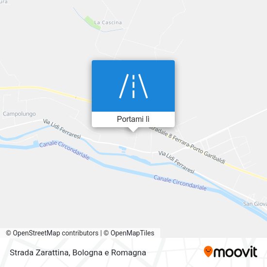 Mappa Strada Zarattina