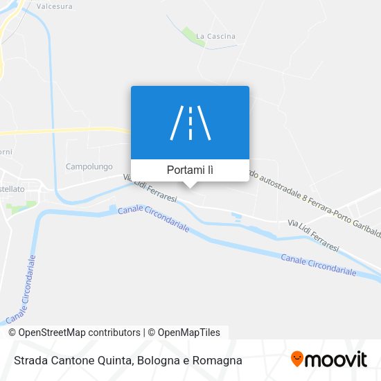 Mappa Strada Cantone Quinta