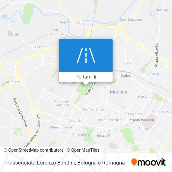 Mappa Passeggiata Lorenzo Bandini