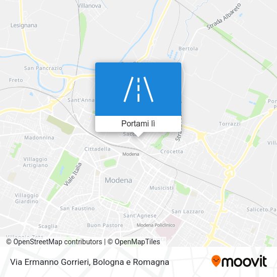 Mappa Via Ermanno Gorrieri