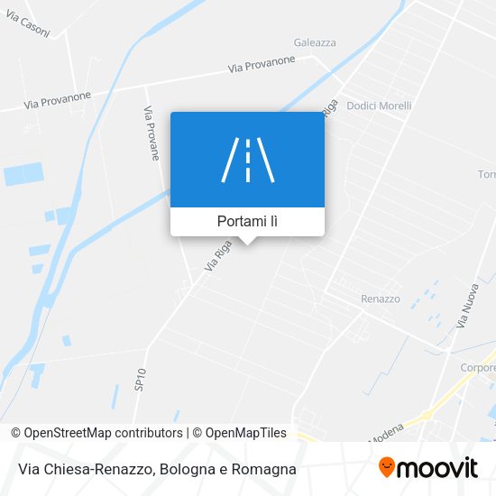 Mappa Via Chiesa-Renazzo