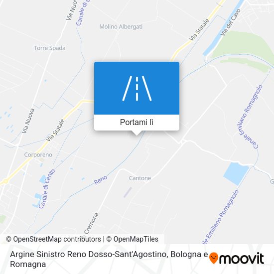 Mappa Argine Sinistro Reno Dosso-Sant'Agostino