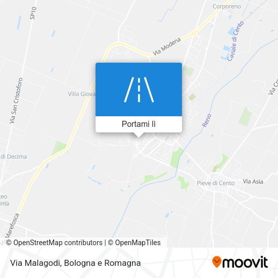 Mappa Via Malagodi