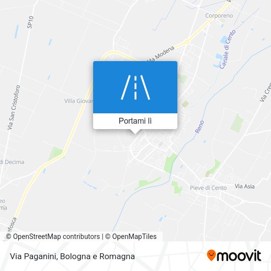Mappa Via Paganini