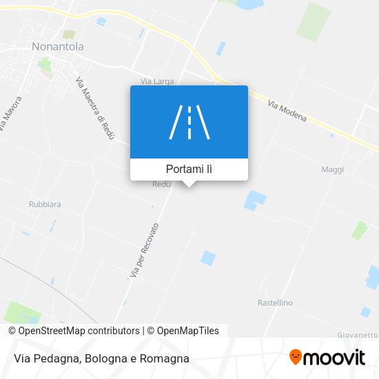 Mappa Via Pedagna