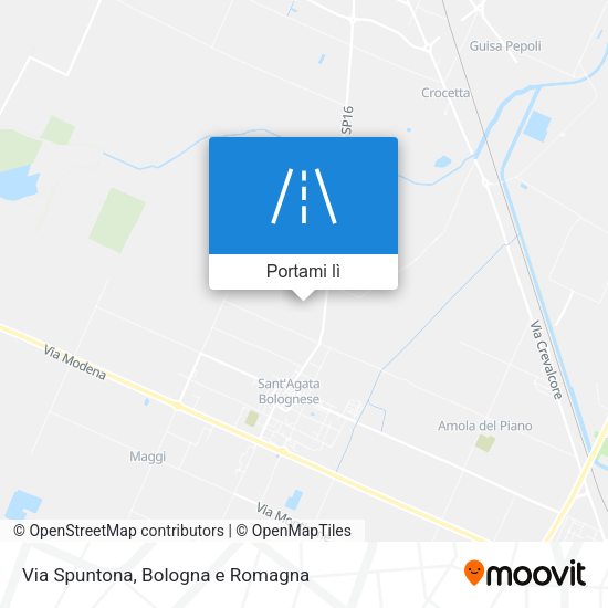 Mappa Via Spuntona