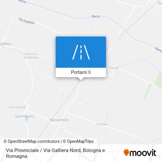 Mappa Via Provinciale / Via Galliera Nord