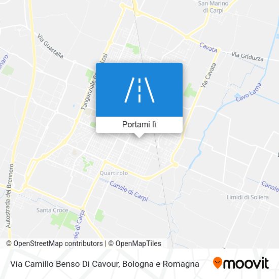 Mappa Via Camillo Benso Di Cavour