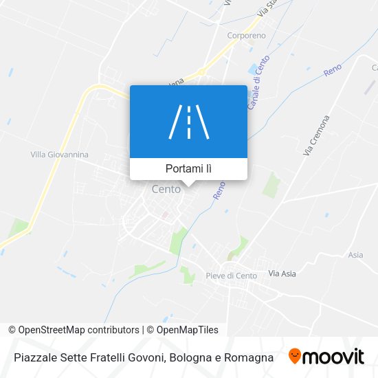 Mappa Piazzale Sette Fratelli Govoni