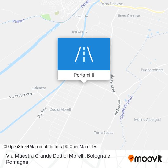 Mappa Via Maestra Grande-Dodici Morelli