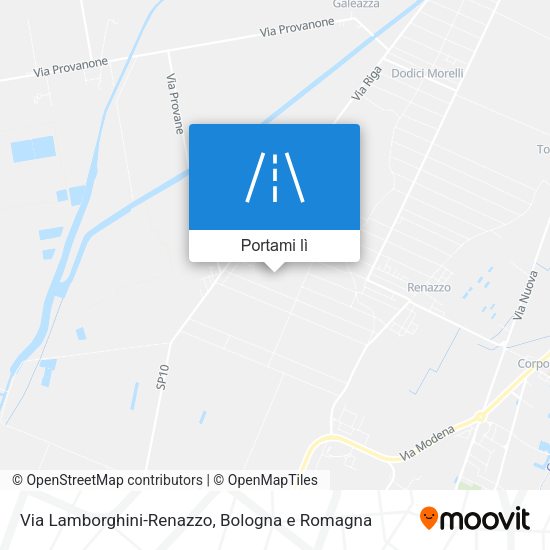 Mappa Via Lamborghini-Renazzo