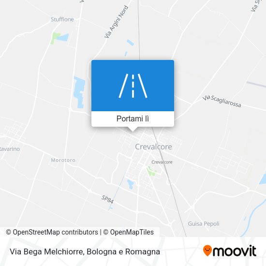 Mappa Via Bega Melchiorre
