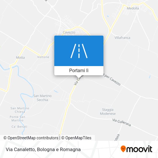 Mappa Via Canaletto