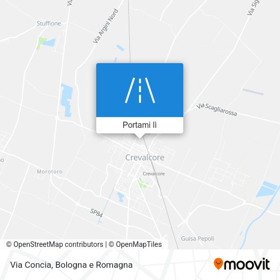 Mappa Via Concia