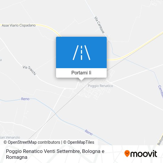 Mappa Poggio Renatico Venti Settembre