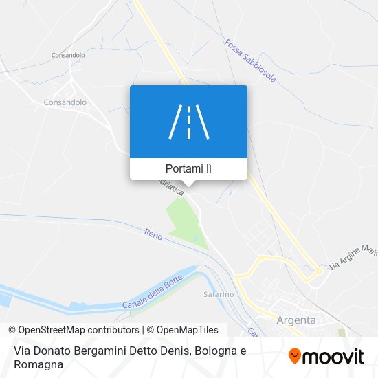 Mappa Via Donato Bergamini Detto Denis