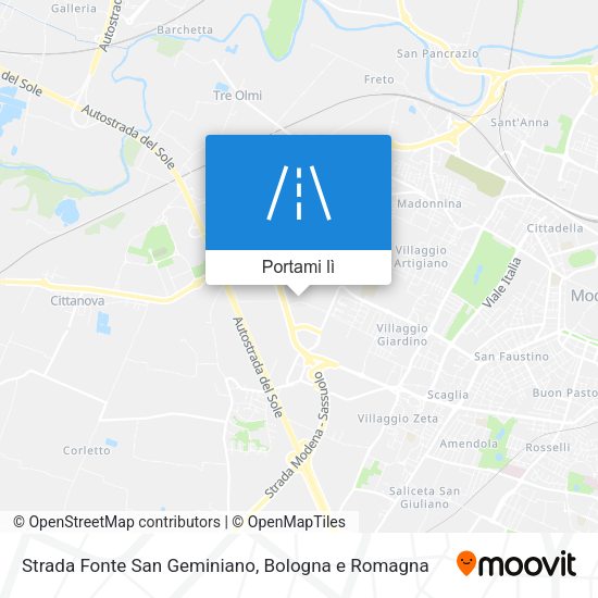 Mappa Strada Fonte San Geminiano