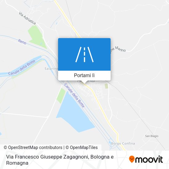 Mappa Via Francesco Giuseppe Zagagnoni