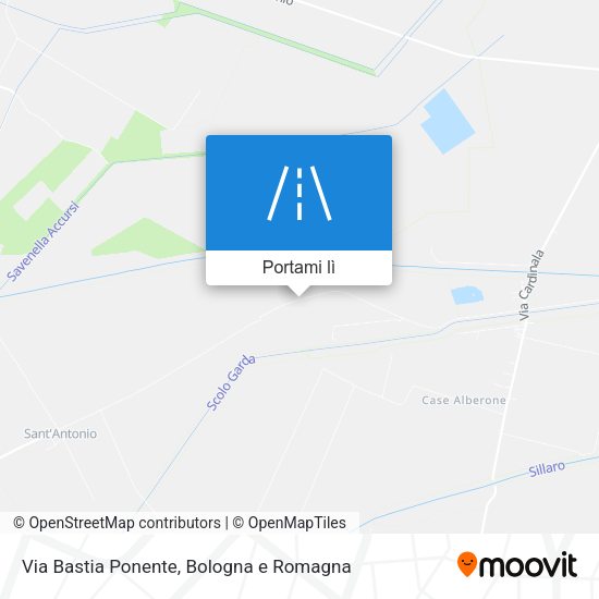 Mappa Via Bastia Ponente