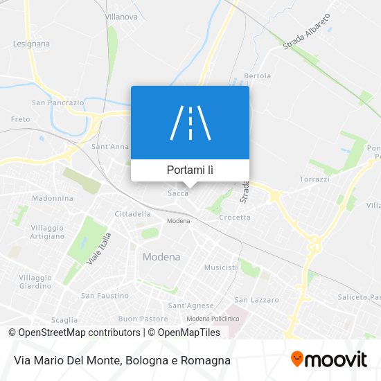 Mappa Via Mario Del Monte