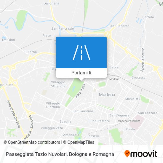 Mappa Passeggiata Tazio Nuvolari