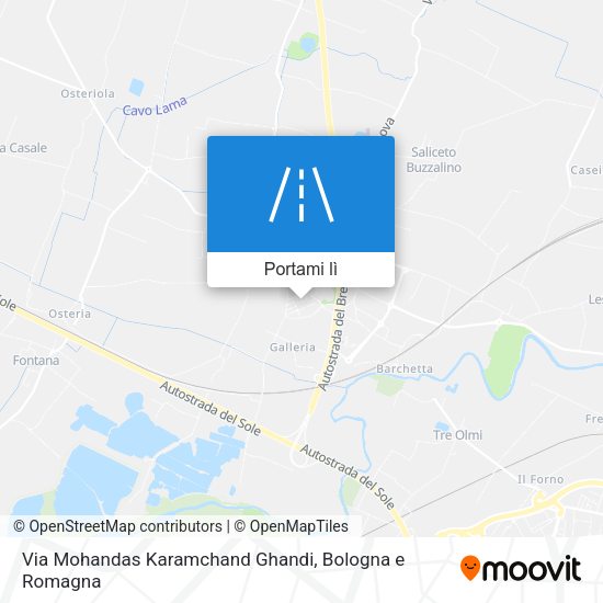 Mappa Via Mohandas Karamchand Ghandi