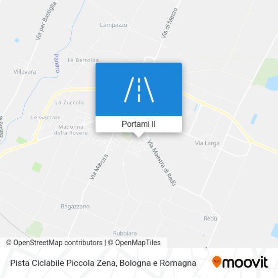 Mappa Pista Ciclabile Piccola Zena