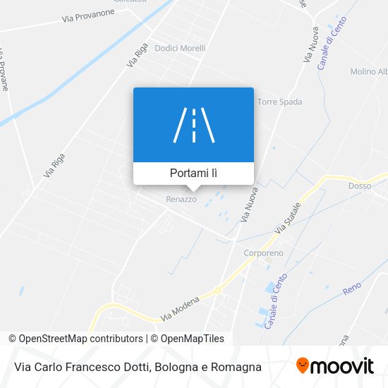 Mappa Via Carlo Francesco Dotti