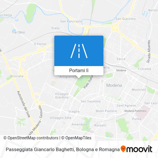 Mappa Passeggiata Giancarlo Baghetti