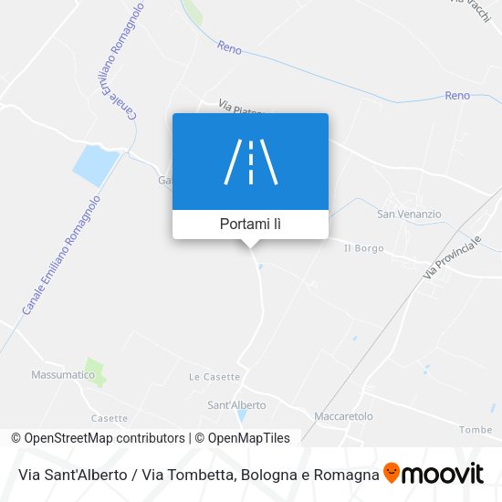 Mappa Via Sant'Alberto / Via Tombetta