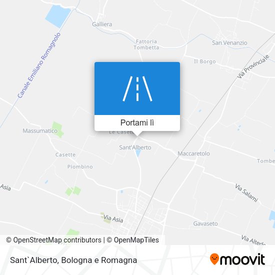 Mappa Sant`Alberto