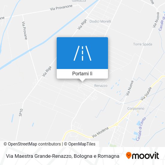 Mappa Via Maestra Grande-Renazzo