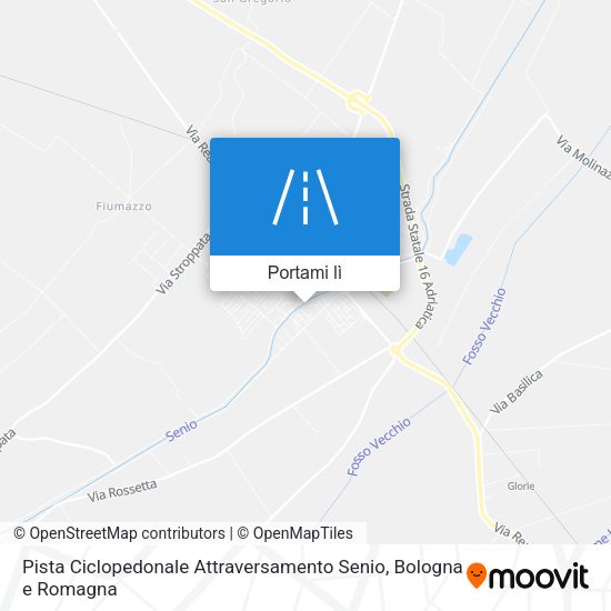 Mappa Pista Ciclopedonale Attraversamento Senio
