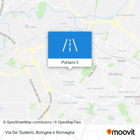 Mappa Via De’ Sudenti