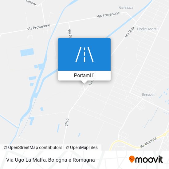 Mappa Via Ugo La Malfa