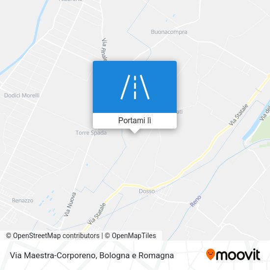 Mappa Via Maestra-Corporeno