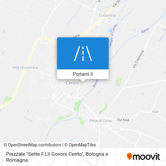 Mappa Piazzale "Sette F.Lli Govoni Cento"