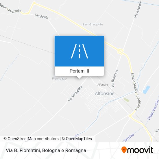 Mappa Via B. Fiorentini