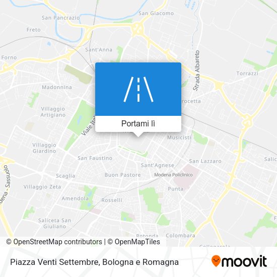 Mappa Piazza Venti Settembre