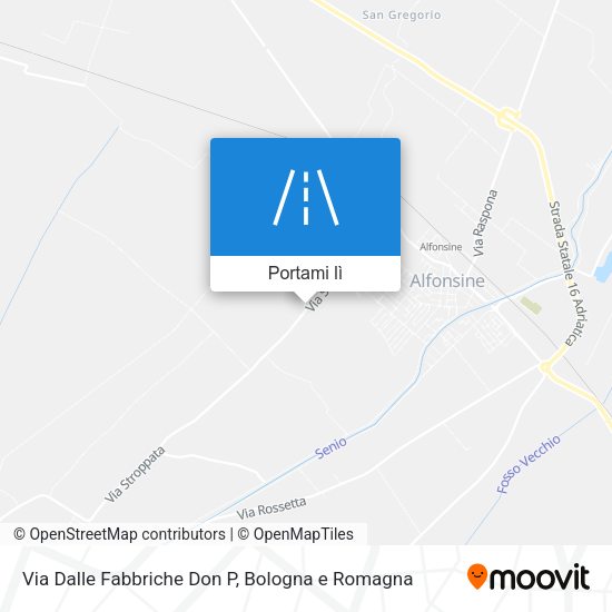 Mappa Via Dalle Fabbriche Don P