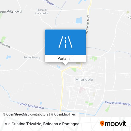 Mappa Via Cristina Trivulzio