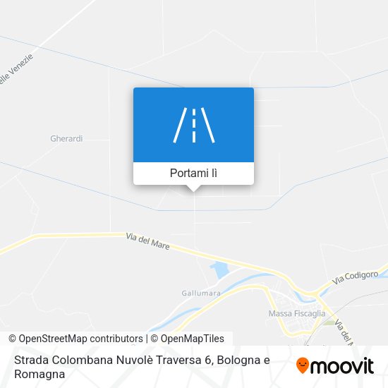 Mappa Strada Colombana Nuvolè Traversa 6