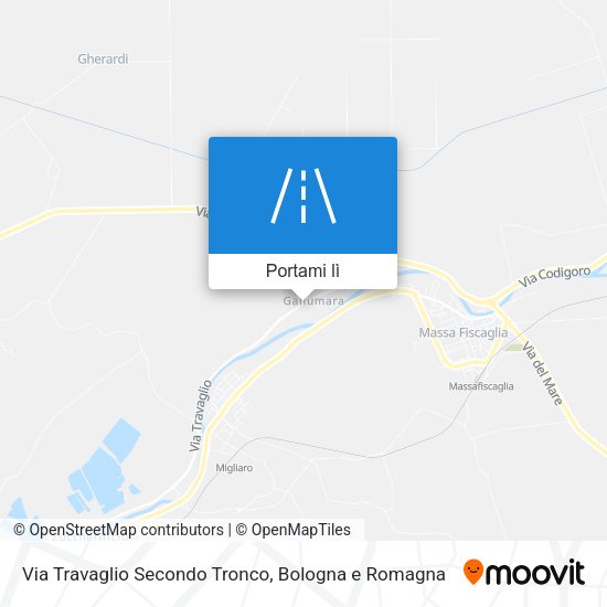 Mappa Via Travaglio Secondo Tronco