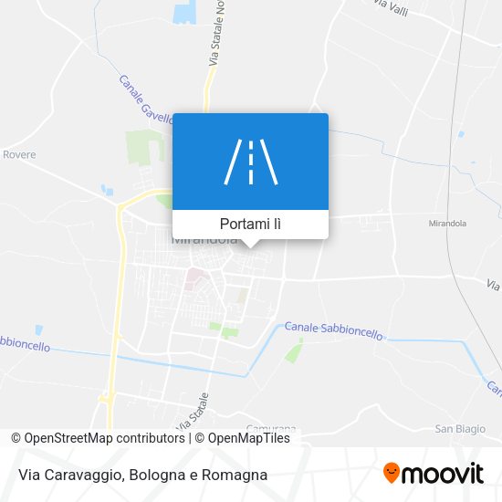 Mappa Via Caravaggio