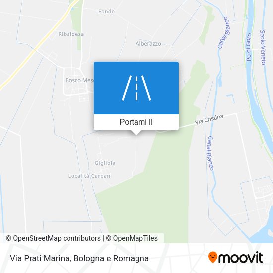 Mappa Via Prati Marina