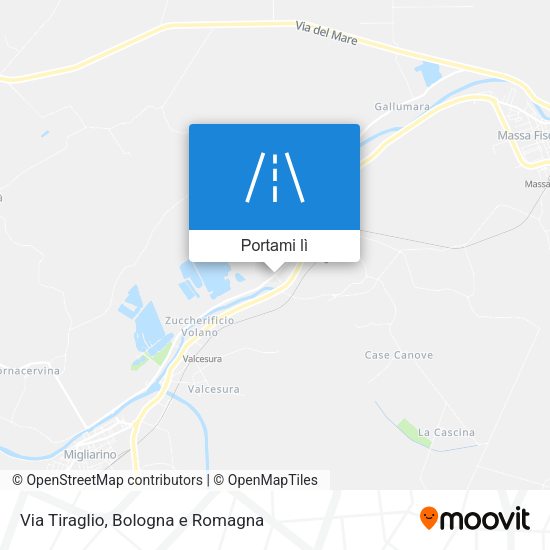 Mappa Via Tiraglio