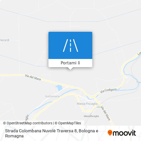Mappa Strada Colombana Nuvolè Traversa 8